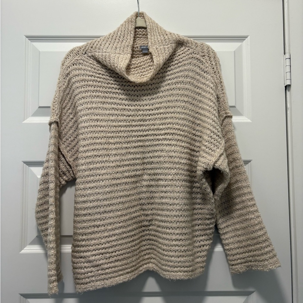 cowl neck sweater